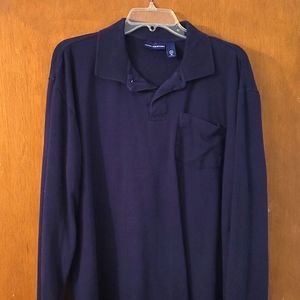 John Ashford long sleeve men's shirt, blue, Medium